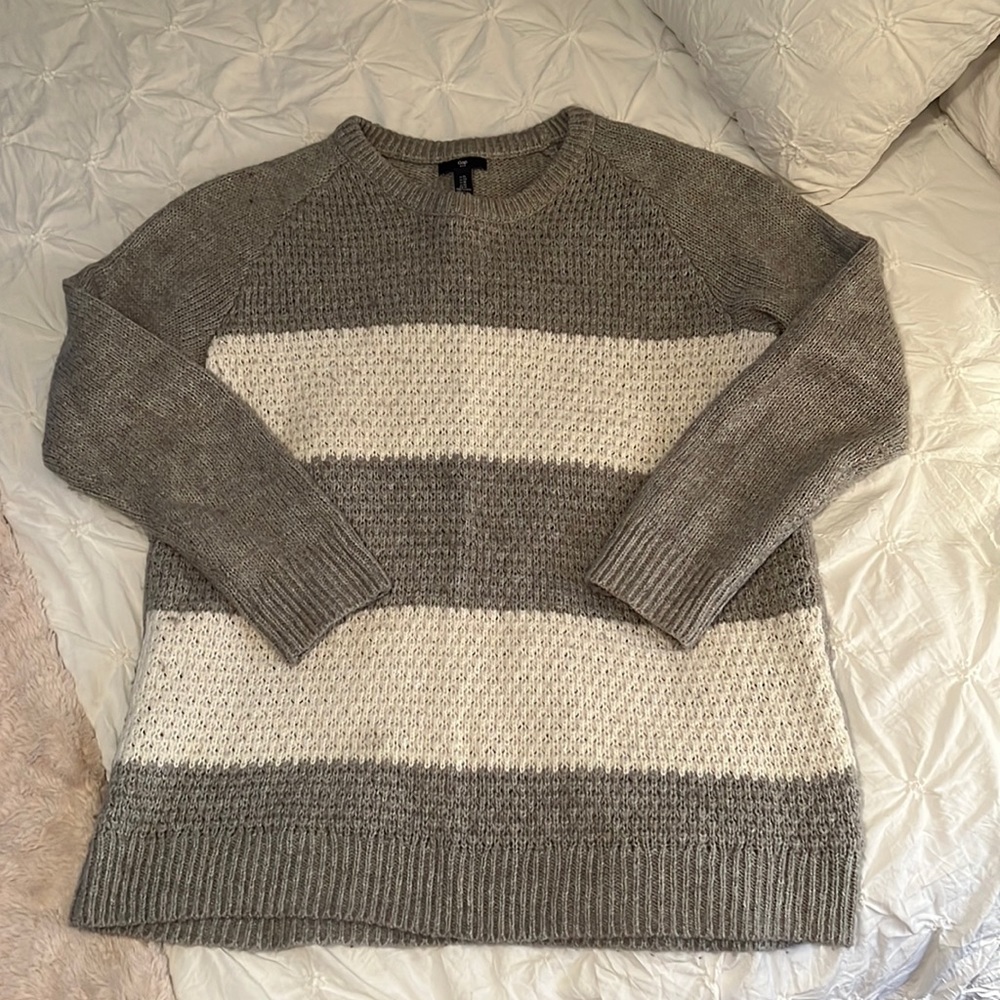 Striped Gray Sweater